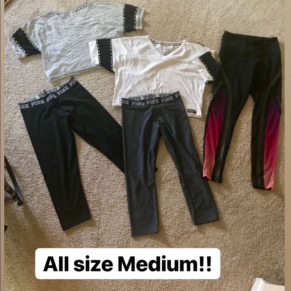 Victoria Secret Pink Lot!! Workout Wear sz Medium